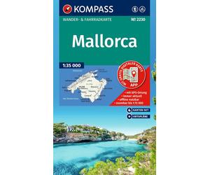 Lot de 4 cartes de randonnées n° 2230 - Majorque (îles Baléares) | Kompass