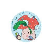 Lot de 4 cartes désodorisantes à suspendre pour voiture - Graines de tournesol et champignons - Pour armoire, salle de bain, voiture - Longue durée