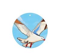 Lot de 4 cartes désodorisantes à suspendre pour voiture, salle de bain, garde-robe, voiture, mouettes volantes, longue durée