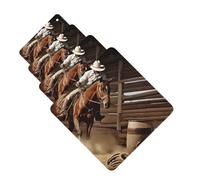 Lot de 4 cartes désodorisantes American West Rodeo pour voiture, cartes parfumées à suspendre pour chambre à coucher, armoire, voiture, tablettes d'aromathérapie pour homme et femme, pendentif