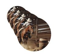 Lot de 4 cartes désodorisantes American West Rodeo pour voiture, cartes parfumées à suspendre pour chambre à coucher, armoire, voiture, tablettes d'aromathérapie pour homme et femme, pendentif