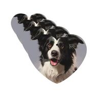 Lot de 4 cartes désodorisantes Border Collie pour voiture, cartes parfumées à suspendre, longue durée, tablettes d'aromathérapie pour armoire, salle de bain, voiture, miroir intérieur, pendentif