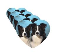 Lot de 4 cartes désodorisantes Border Collie pour voiture, cartes parfumées à suspendre pour chambre à coucher, armoire, voiture, tablettes d'aromathérapie pour homme et femme