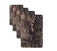 Lot de 4 cartes désodorisantes classiques en peau de serpent pour homme et femme - Accessoires de voiture mignons - Diffuseur de parfum durable à suspendre - Tablettes d'aromathérapie pour voiture
