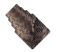 Lot de 4 cartes désodorisantes classiques en peau de serpent pour homme et femme - Accessoires de voiture mignons - Diffuseur de parfum durable à suspendre - Tablettes d'aromathérapie pour voiture