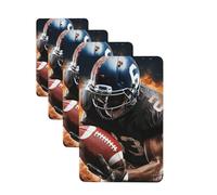 Lot de 4 cartes désodorisantes cool pour voiture de football américain pour homme et femme - Accessoires de voiture mignons - Diffuseur de parfum durable à suspendre - Tablettes d'aromathérapie pour