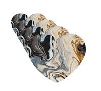 Lot de 4 cartes désodorisantes de voiture à texture d'encre marbre abstraite, pour homme et femme, accessoires de voiture mignons, diffuseur de parfum longue durée, tablettes d'aromathérapie à