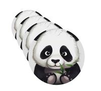 Lot de 4 cartes désodorisantes de voiture en forme de panda mignon pour homme et femme - Accessoires de voiture mignons - Diffuseur de parfum durable à suspendre - Tablettes d'aromathérapie pour