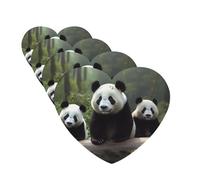 Lot de 4 cartes désodorisantes de voiture en forme de panda mignon pour homme et femme - Accessoires de voiture mignons - Diffuseur de parfum durable à suspendre - Tablettes d'aromathérapie pour