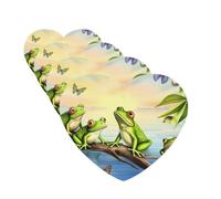 Lot de 4 cartes désodorisantes de voiture « Many Frogs Sing on the Branches » - Longue durée à suspendre - Pour chambre à coucher, armoire, voiture, tablettes d'aromathérapie - Pour homme et femme
