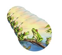 Lot de 4 cartes désodorisantes de voiture « Many Frogs Sing on the Branches » - Longue durée à suspendre - Pour chambre à coucher, armoire, voiture, tablettes d'aromathérapie - Pour homme et femme