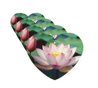 Lot de 4 cartes désodorisantes de voiture motif fleurs de lotus pour homme et femme - Accessoires de voiture mignons - Diffuseur de parfum durable à suspendre - Tablettes d'aromathérapie pour voiture