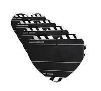 Lot de 4 cartes désodorisantes de voiture noires classiques pour homme et femme - Accessoires de voiture mignons - Diffuseur de parfum durable à suspendre - Tablettes d'aromathérapie pour voiture