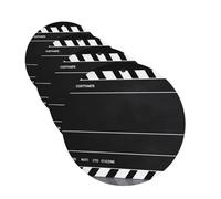 Lot de 4 cartes désodorisantes de voiture noires classiques pour homme et femme - Accessoires de voiture mignons - Diffuseur de parfum durable à suspendre - Tablettes d'aromathérapie pour voiture