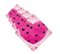 Lot de 4 cartes désodorisantes en forme de cœur rose pour homme et femme - Accessoires de voiture mignons - Diffuseur de parfum durable à suspendre - Tablettes d'aromathérapie pour voiture