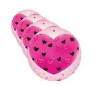 Lot de 4 cartes désodorisantes en forme de cœur rose pour homme et femme - Accessoires de voiture mignons - Diffuseur de parfum durable à suspendre - Tablettes d'aromathérapie pour voiture