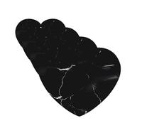 Lot de 4 cartes désodorisantes en marbre noir pour homme et femme - Accessoires de voiture mignons - Diffuseur de parfum durable à suspendre - Tablettes d'aromathérapie pour voiture