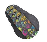 Lot de 4 cartes désodorisantes graffiti pour voiture et skateboard pour homme et femme - Accessoires de voiture mignons - Diffuseur de parfum durable à suspendre - Tablettes d'aromathérapie pour