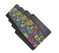 Lot de 4 cartes désodorisantes graffiti pour voiture et skateboard pour homme et femme - Accessoires de voiture mignons - Diffuseur de parfum durable à suspendre - Tablettes d'aromathérapie pour