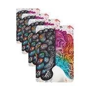 Lot de 4 cartes désodorisantes pour voiture cerveau gauche et droit pour homme et femme - Accessoires de voiture mignons - Diffuseur de parfum durable à suspendre - Tablettes d'aromathérapie pour