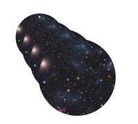 Lot de 4 cartes désodorisantes pour voiture Constellation Star Clusters Galaxies - Cartes parfumées à suspendre - Tablettes d'aromathérapie de voiture - Pour armoire, salle de bain, voiture, miroir