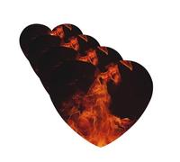 Lot de 4 cartes désodorisantes pour voiture Dancing Fire - Cartes parfumées à suspendre - Tablettes d'aromathérapie pour voiture - Cadeau pour homme et femme - Parfum lavande