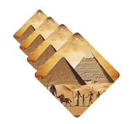 Lot de 4 cartes désodorisantes pour voiture de l'Égypte ancienne - Cartes parfumées à suspendre - Tablettes d'aromathérapie personnalisées - Cadeau pour homme et femme - Parfum lavande