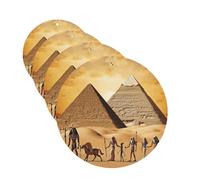 Lot de 4 cartes désodorisantes pour voiture de l'Égypte ancienne - Cartes parfumées à suspendre - Tablettes d'aromathérapie personnalisées - Cadeau pour homme et femme - Parfum lavande