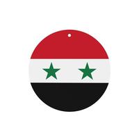 Lot de 4 cartes désodorisantes pour voiture Drapeau de la République arabe syrienne à suspendre pour armoire, salle de bain, voiture, désodorisants longue durée