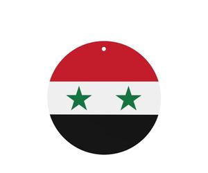 Lot de 4 cartes désodorisantes pour voiture Drapeau de la République arabe syrienne à suspendre pour armoire, salle de bain, voiture, désodorisants longue durée