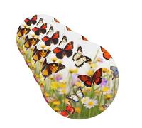 Lot de 4 cartes désodorisantes pour voiture Group of Butterflies à suspendre pour armoire, salle de bain, voiture, aromathérapie, tablettes, rétroviseurs, désodorisants de voiture, longue durée