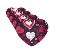 Lot de 4 cartes désodorisantes pour voiture Happy Valentine's Day pour homme et femme - Accessoires de voiture mignons - Diffuseur de parfum durable à suspendre - Tablettes d'aromathérapie pour