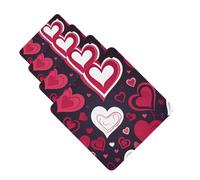 Lot de 4 cartes désodorisantes pour voiture Happy Valentine's Day pour homme et femme - Accessoires de voiture mignons - Diffuseur de parfum durable à suspendre - Tablettes d'aromathérapie pour