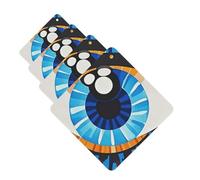 Lot de 4 cartes désodorisantes pour voiture mauvais œil pour homme et femme - Accessoires de voiture mignons - Diffuseur de parfum durable à suspendre - Tablettes d'aromathérapie pour voiture