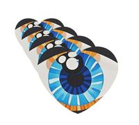 Lot de 4 cartes désodorisantes pour voiture mauvais œil pour homme et femme - Accessoires de voiture mignons - Diffuseur de parfum durable à suspendre - Tablettes d'aromathérapie pour voiture