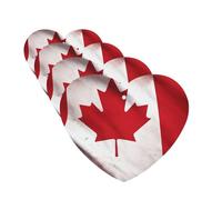 Lot de 4 cartes désodorisantes pour voiture motif drapeau canadien pour homme et femme - Accessoires de voiture mignons - Diffuseur de parfum durable à suspendre - Tablettes d'aromathérapie pour