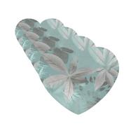 Lot de 4 cartes désodorisantes pour voiture - Motif feuilles gris menthe - Pour homme et femme - Accessoires de voiture mignons - Diffuseur de parfum durable à suspendre - Tablettes d'aromathérapie