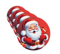 Lot de 4 cartes désodorisantes pour voiture - Motif Père Noël - Pour homme et femme - Accessoires de voiture mignons - Longue durée - Diffuseur de parfum à suspendre - Tablettes d'aromathérapie pour