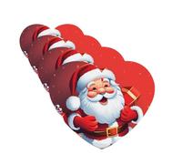 Lot de 4 cartes désodorisantes pour voiture - Motif Père Noël - Pour homme et femme - Accessoires de voiture mignons - Longue durée - Diffuseur de parfum à suspendre - Tablettes d'aromathérapie pour