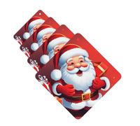 Lot de 4 cartes désodorisantes pour voiture - Motif Père Noël - Pour homme et femme - Accessoires de voiture mignons - Longue durée - Diffuseur de parfum à suspendre - Tablettes d'aromathérapie pour