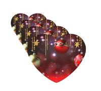 Lot de 4 cartes parfumées à suspendre pour voiture avec inscription « Merry Christmas » - Tablettes d'aromathérapie pour armoire, salle de bain, voiture, miroir intérieur
