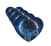 Lot de 4 cartes parfumées intelligence artificielle pour voiture - Cartes parfumées à suspendre - Tablettes d'aromathérapie de voiture - Pour armoire, salle de bain, voiture, miroir intérieur