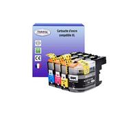 Lot de 4 Cartouches compatibles avec Brother LC127XL, LC125XL pour Brother DCP-J4110DW, MFC-J4410DW