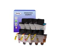 - Lot de 4 Cartouches compatibles avec Brother LC900 pour Brother DCP-120C, DCP-310CN, DCP-315CN, DCP-340CW