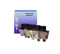 - Lot de 4 Cartouches compatibles avec Brother LC900 pour Brother DCP-120C, DCP-310CN, DCP-315CN, DCP-340CW