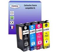 Lot de 4 Cartouches compatibles avec Epson SureColor SC-T3100M MFP, T3100N remplace Epson T40D