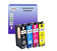 Lot de 4 Cartouches compatibles avec Epson SureColor SC-T5100, T5100M, T5100N remplace Epson T40D