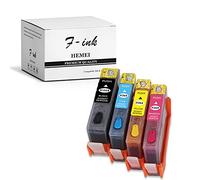 Lot de 4 cartouches d’encre totalement rechargeables Hemei 364 pour encre 364, à l'aide d'imprimante Photosmart C5380 5510 5514 5515 6510 6520 7510 7520 6525 5520 5525 5522 5524