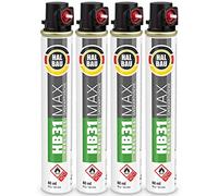 Lot de 4 cartouches de gaz 165 mm, 80 ml, Fuel Cell, gaz de rechange pour cloueuse, anneau rouge, gaz HB31 pour toutes les saisons