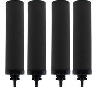 Lot de 4 cartouches de remplacement compatibles avec le filtre à eau Berkey Black BB9-2 - Charbon actif pour systèmes à gravité